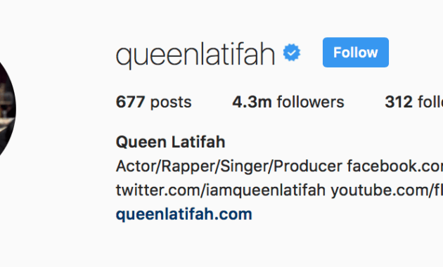 ratu latifah instagram bio