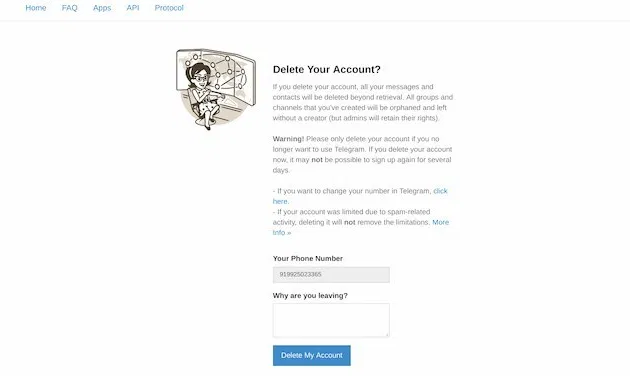 Cara Menghapus Akun Telegram Secara Permanen