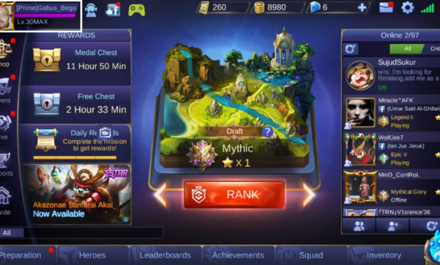 Nama Mobile Legends Keren Yang Belum Di Pakai