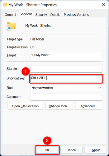 Cara mengkonfigurasi pintasan keyboard untuk membuka folder di Windows 11 