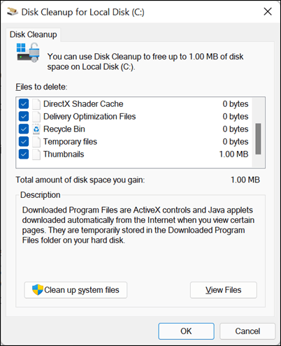 Cara Kosongkan ruang di Windows 11 dengan Disk Cleanup