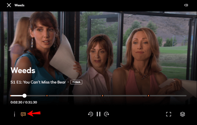 Cara mengaktifkan atau menonaktifkan subtitle di Peacock TV
