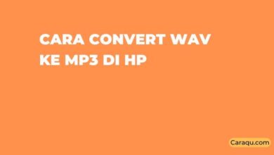 Cara Convert WAV ke MP3 di HP