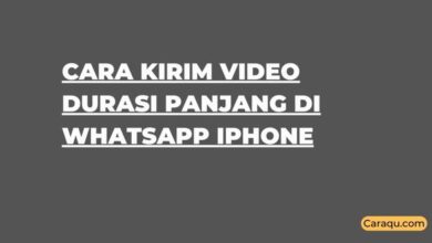 Cara Kirim Video Durasi Panjang di WhatsApp iPhone